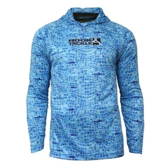 Men's Marlin Flow Tech Hooded Shirt
UV Fishing Hoodie - Sky Blue - Picture 1 of 3